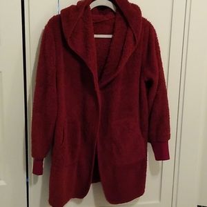 Hooded fleece jacket